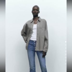 Zara Grey Overshirt (S)